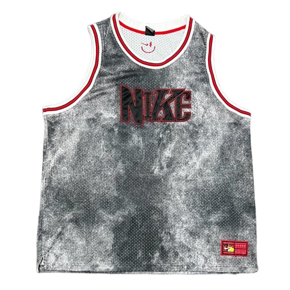 Nike Dri-Fit DNA Basketball Jersey Mesh Denim Black Bred XXXL 3XL